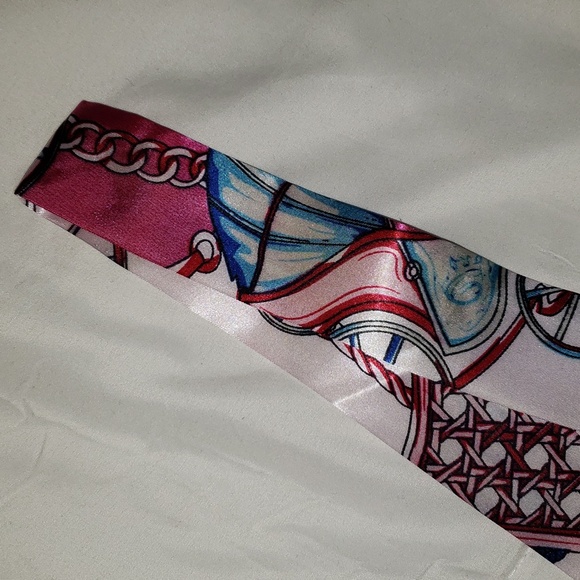 Pink Twilly Bag Handle Protector Scarf NEW - Picture 2 of 5